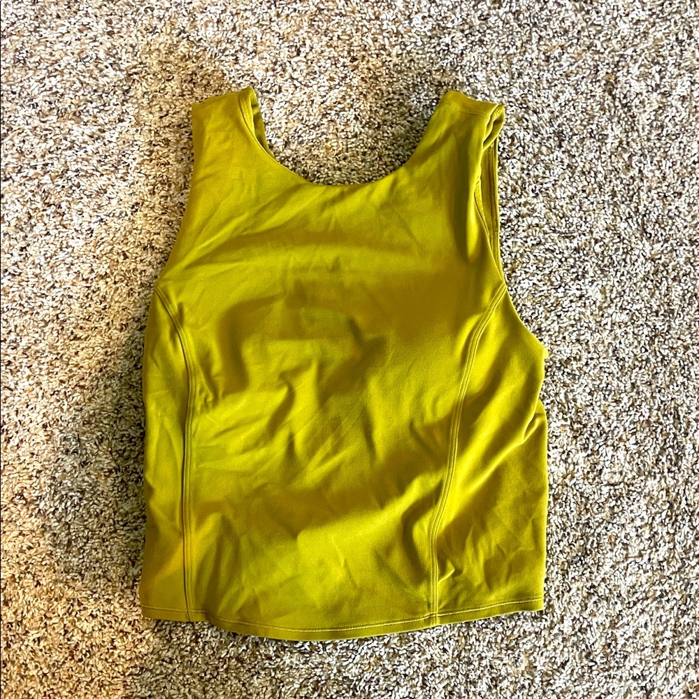 Lululemon Women's Mustard Yellow Sleeveless Top